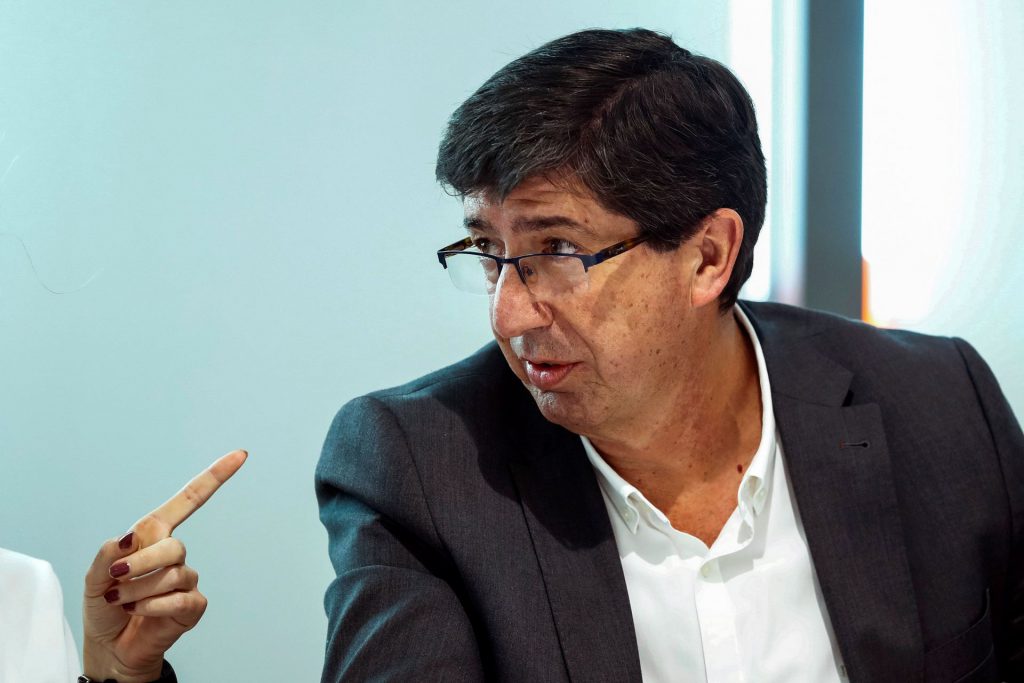 Moreno y Marín abren las reuniones para un posible acuerdo en Andalucía 2 El líder andaluz de Ciudadanos, Juan Marín.