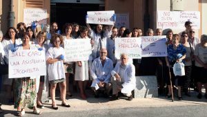 Treinta profesionales sanitarios de Segovia fueron agredidos en 2018 2 04 1 sepulveda concentracion agresiones sanitarias