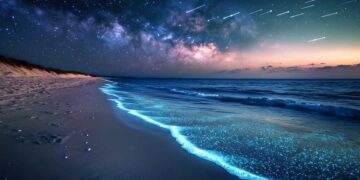Estas 7 playas españolas brillan en la oscuridad