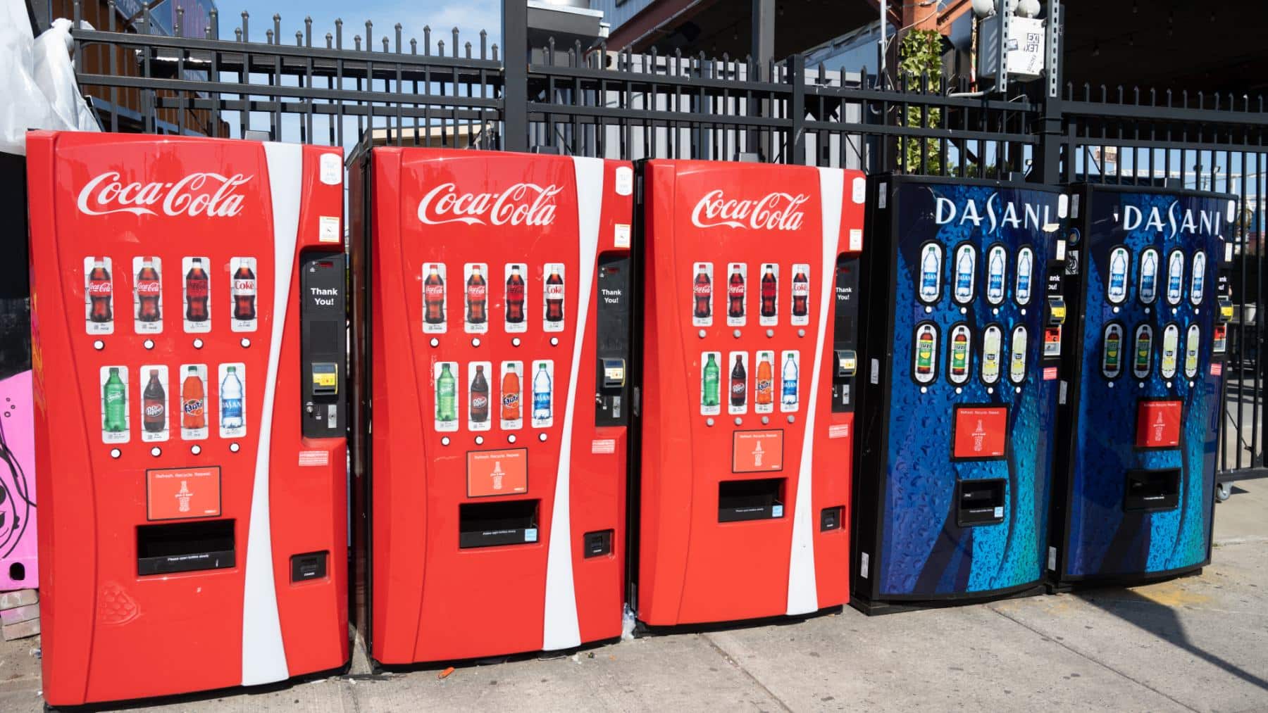 Coca Cola installs machines that pay you money for just doing this