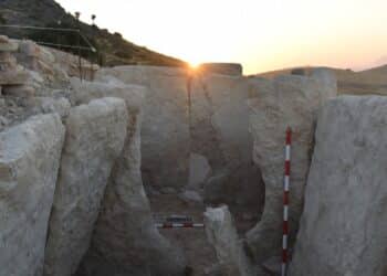 Archaeologists uncover 42-foot-long burial monument