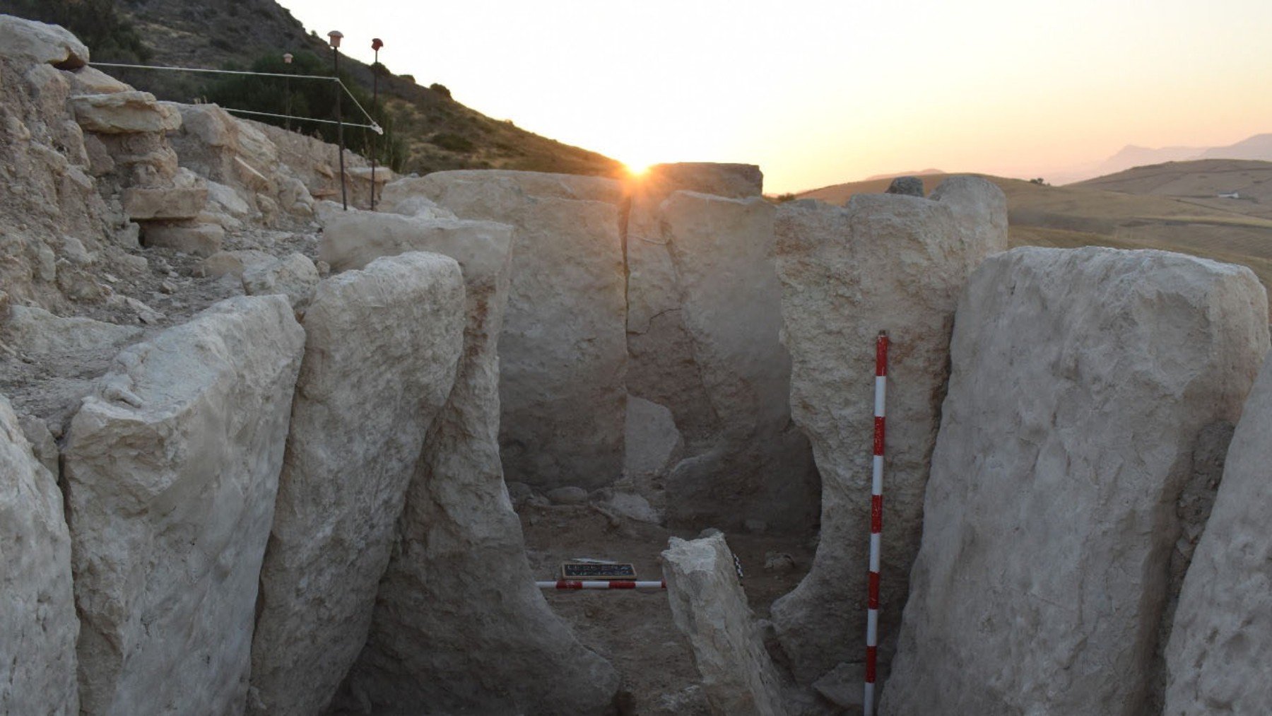 Archaeologists uncover 42-foot-long burial monument