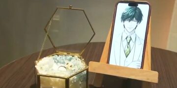 A woman in Japan celebrates a wedding with artificial intelligence created with ChatGPT