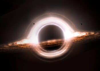 Scientists detect a flare emerging from a black hole