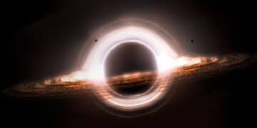 Scientists detect a flare emerging from a black hole