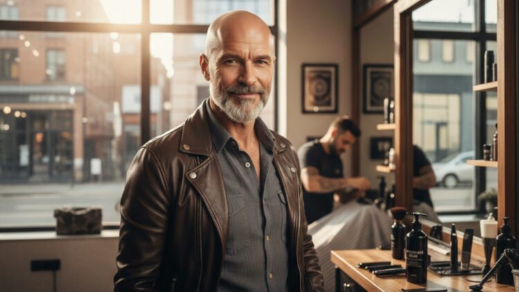 Shaving your head is the most practical and stylish option for men over 60