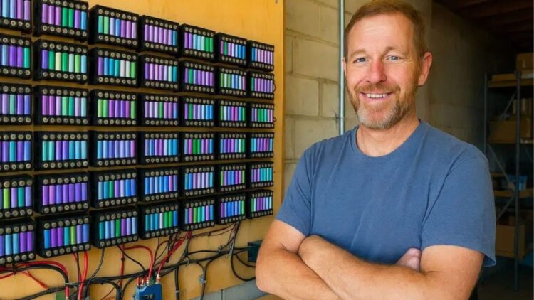 No more dependence on the power grid—one user has been powering his home since 2016 thanks to 1,000 recycled portable batteries