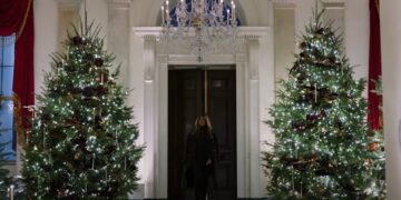Melania Trump surprises with the new Christmas decorations at the White House