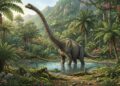 It looks like Jurassic Park, but it's real—a huge 28-meter dinosaur has been found