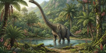 It looks like Jurassic Park, but it's real—a huge 28-meter dinosaur has been found