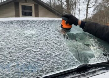 No traditional ice scraper or frozen hands—this is how the invention that removes ice from your car in minutes works