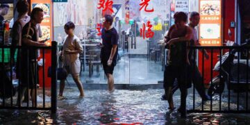 Shanghai should have sunk slowly, until something invisible underground began to hold the city up against all logic