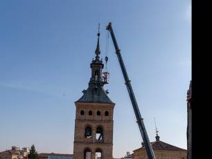 Obras en el chapitel de la torre de la iglesia de San Martin 18 Obras en el chapitel de la iglesia de San Martin