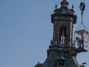 Obras en el chapitel de la torre de la iglesia de San Martin 19 Obras en el chapitel de la iglesia de San Martin