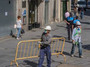 Obras en el chapitel de la torre de la iglesia de San Martin 24 Obras en el chapitel de la iglesia de San Martin