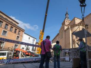 Obras en el chapitel de la torre de la iglesia de San Martin 31 Obras en el chapitel de la iglesia de San Martin
