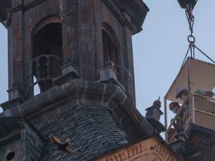 Obras en el chapitel de la torre de la iglesia de San Martin 34 Obras en el chapitel de la iglesia de San Martin