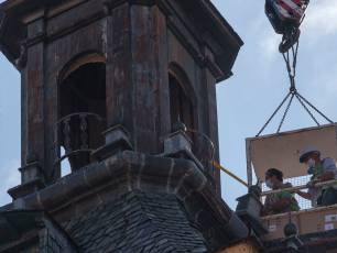 Obras en el chapitel de la torre de la iglesia de San Martin 35 Obras en el chapitel de la iglesia de San Martin