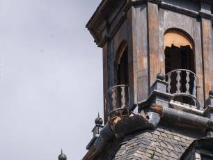 Obras en el chapitel de la torre de la iglesia de San Martin 4 Obras en el chapitel de la iglesia de San Martin