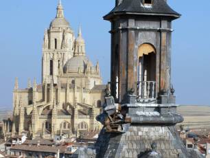 Obras en el chapitel de la torre de la iglesia de San Martin 11 Obras en el chapitel de la iglesia de San Martin