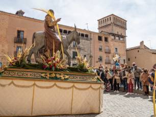 Galería | Palmas y ramos al paso de 'La Borriquilla' 25 Domingo de Ramos. / NEREA LLORENTE
