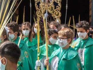Galería | Palmas y ramos al paso de 'La Borriquilla' 29 Domingo de Ramos. / NEREA LLORENTE