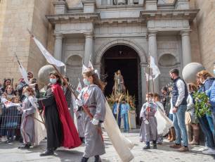 Galería | Palmas y ramos al paso de 'La Borriquilla' 7 Domingo de Ramos. / NEREA LLORENTE