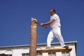 Fotogalería Corte y Colocación Pino Gabarrero en El Espinar 26 Fotografía: Miguel Angel Fernández