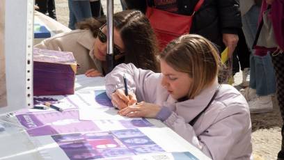 Fotogalería 8M en Segovia 37 Concentración y Actividades por el 8M. / CRISTINA BERNABÉ