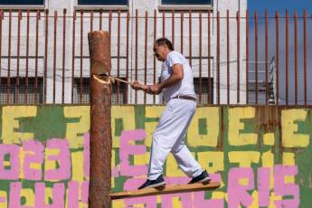 Fotogalería Corte y Colocación Pino Gabarrero en El Espinar 28 Fotografía: Luis Horcajada