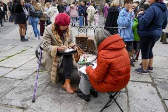 Fotogalería 25 de Octubre Fiestas San Frutos 22 Dibujantes en la Calle Fiestas San Frutos