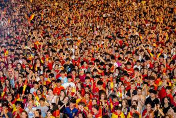 Fotogalería Final Eurocopa España vs Inglaterra 66 Final Eurocopa Plaza Azoguejo