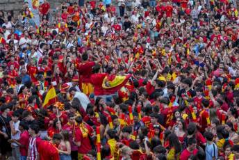 Fotogalería Final Eurocopa España vs Inglaterra 87 Final Eurocopa Plaza Azoguejo
