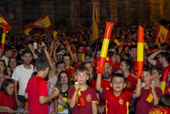 Fotogalería Final Eurocopa España vs Inglaterra 73 Final Eurocopa Plaza Azoguejo