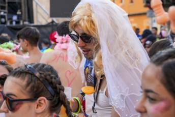 Fotogalería Pregón y Desfile de Peñas Barrio San Lorenzo 81 Pregón Fiestas Barrio San Lorenzo