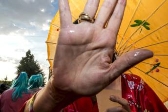 Fotogalería Pregón Fiestas y Desfile de Peñas en La Granja de San Ildefonso 10 Pregón Fiestas y Desfile de Peñas en La Granja