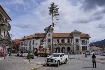 Fotogalería Colocación del Pino Gabarrero en El Espinar 28 Fotografía: Miguel Angel Fernández