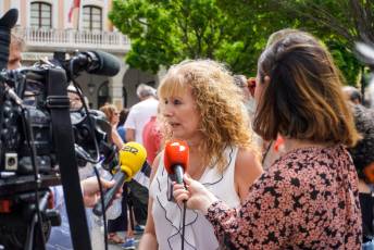 Fotogalería Protesta contra la reducción de paradas de tren en Segovia 3 Protesta por la reducción de paradas de tren - Héctor Criado