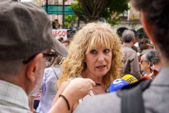 Fotogalería Protesta contra la reducción de paradas de tren en Segovia 4 Protesta por la reducción de paradas de tren - Héctor Criado