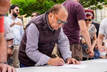 Fotogalería Protesta contra la reducción de paradas de tren en Segovia 8 Protesta por la reducción de paradas de tren - Héctor Criado