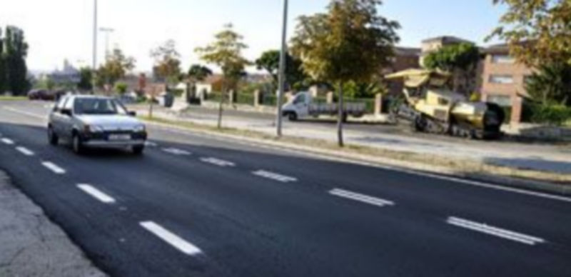 Imagen de la carretera a Palazuelos de Eresma