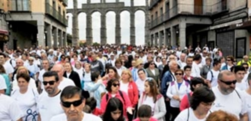 El camino hacia la inclusión pasa por Segovia 1 La su XXXVI Marcha Popular de Apadefim