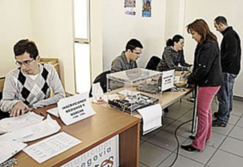 A pleno rendimiento en el Centro Cívico de Nueva Segovia./ Juan Martín