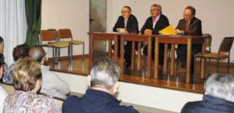 Un momento de la reunión desarrollada en Boceguillas para explicar la propuesta de ordenación de la Junta. / El Adelantado