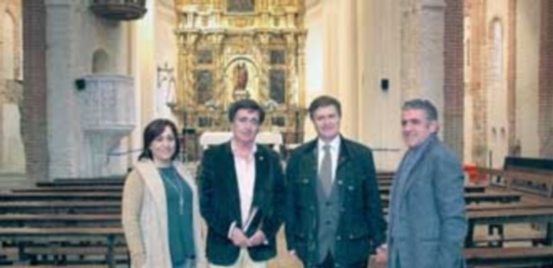 La visita finalizó en la iglesia de San Andrés