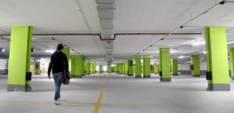 Imagen de archivo del interior del nuevo aparcamiento de Las Obras. El parking