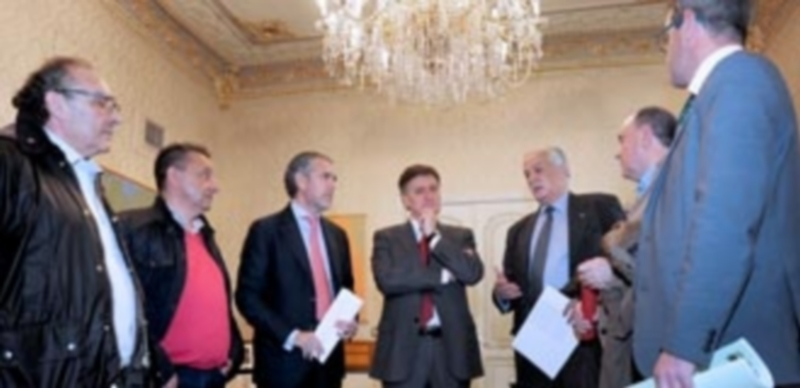 Nace el Consejo Provincial de Diálogo Social centrado en impulsar el empleo 1 Los representantes de la Diputación