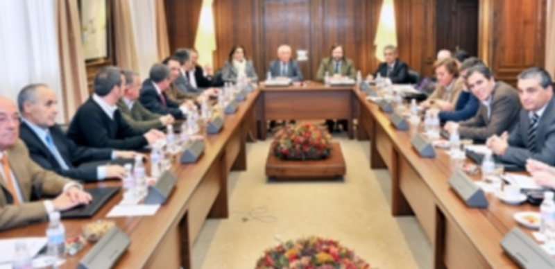 Imagen de archivo de una reunión del Consejo de Administración de Caja Segovia