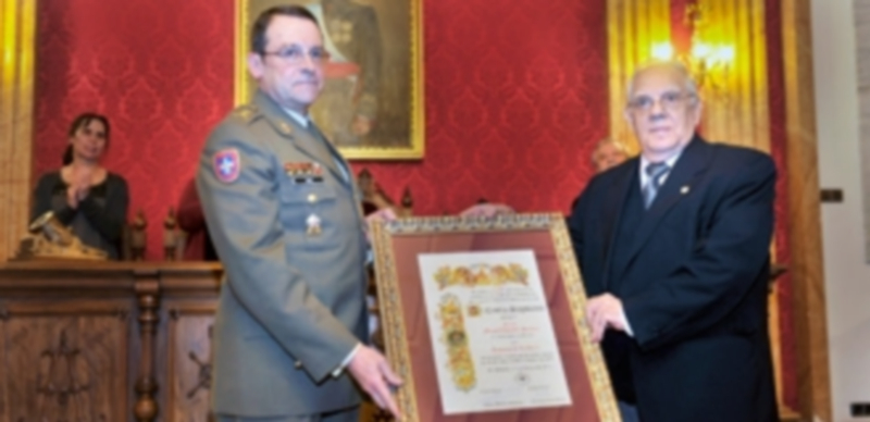 El general director de la Academia de Artillería