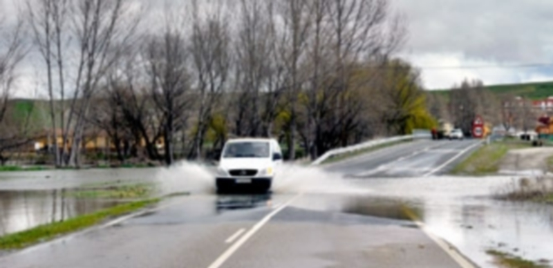La zona próxima al casco urbano de Hontanares de Eresma es una de las que figuran con alto riesgo de inundaciones. / Kamarero